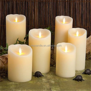 Ensemble de 3 bougies LED sans <span class=keywords><strong>flamme</strong></span> à piles avec effet de <span class=keywords><strong>flamme</strong></span> <span class=keywords><strong>vacillante</strong></span> - Product Image 3