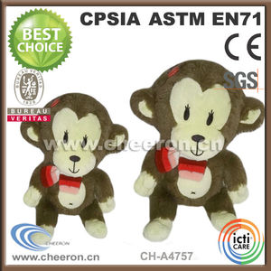 Huggable pequeño caracteres mono de juguete de peluche - Product Image 3