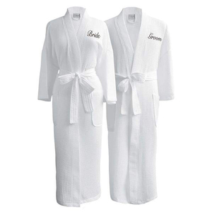 <span class=keywords><strong>Bata</strong></span> de Baño Ultra Suave Tipo Kimono para <span class=keywords><strong>Mujer</strong></span>/Hombre, para Bodas y Fiestas - Product Image 1