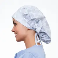Polyester cotton 2017 wholesale doctor disposable scrub doctor caps stand hospital nurse women uniform scrub caps