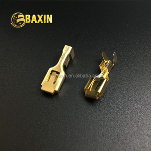 Baxin DJ621-B6.3A/B/C 真鍮色圧着式ケーブルコネクタ端子 - Product Image 1