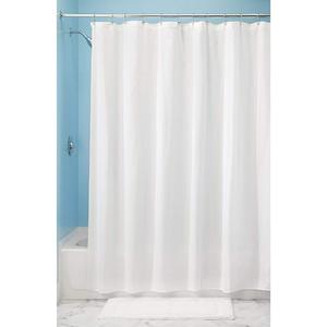 <span class=keywords><strong>Rideau</strong></span> <span class=keywords><strong>de</strong></span> <span class=keywords><strong>douche</strong></span> texturé en polyester blanc QJMAX <span class=keywords><strong>avec</strong></span> crochets pour salle <span class=keywords><strong>de</strong></span> bain - Product Image 2
