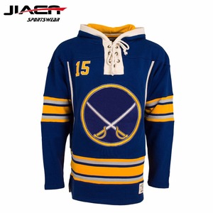 blank hockey hoodies with laces