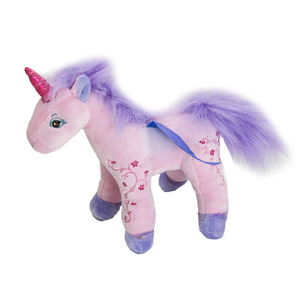 LK Feel Comfortable Wholesale Well Quality Pink Horse <span class=keywords><strong>Bode</strong></span> and Unicorn Head Soft Toy Horse for Toddler - Product Image 1