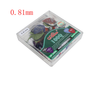 Púas de Guitarra Acústica y Eléctrica de Madera ABS con Superficie Lisa Esmerilada Alice, 100 Unidades en una Caja, Venta al por Mayor - Product Image 6