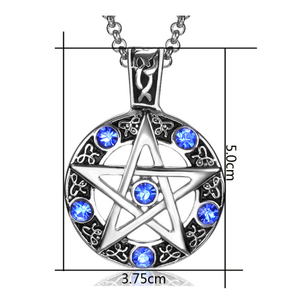 Huilin-collar con colgante de estilo gótico para hombre, joyería Vintage, pentagrama, pentculo, Wiccan pagano, regalo para amigo - Product Image 5