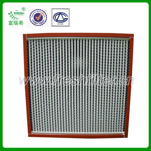 Filtro de ar h13 h14 <span class=keywords><strong>hepa</strong></span> plissado, com moldura de liga de alumínio - Product Image 2