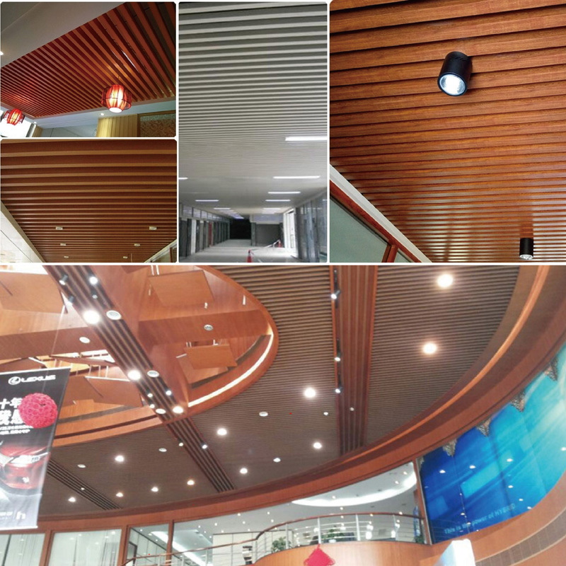 Linéaire Tuyau U En Forme de U Suspendu Faux Tube Carré Plafond De Cloison