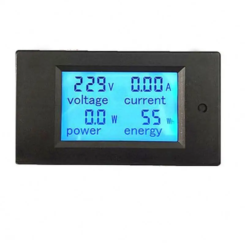 Multimeter Digital Voltmeter Ammeter Current Power Energy Watt Volt Amps Meter Blue LCD Backlight DC 100V 20A Current Shunt