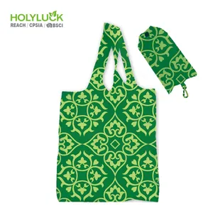 Floreale Shopper Personalizzato Recycle Acme Riutilizzabile Piccolo Panno Cerniera Oem Shopping Bag