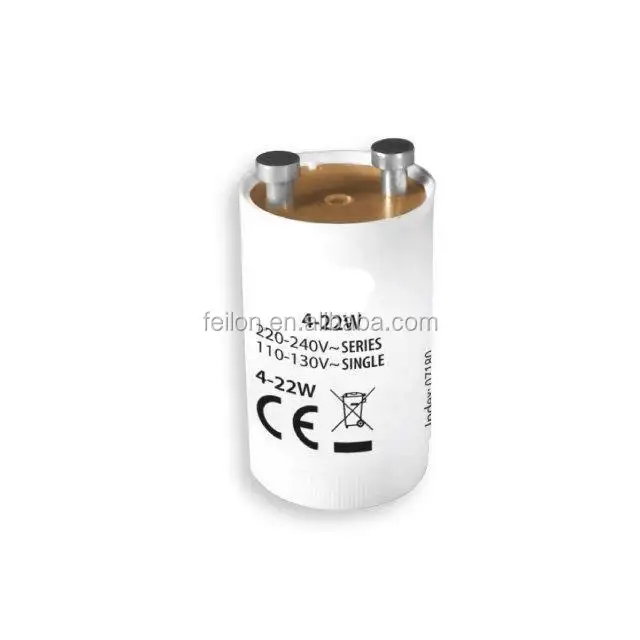 Arrancador de lámpara de FS-2, S2 t8, fluorescente, 4-22W, 220-240V/110-130v(CE ROHS)