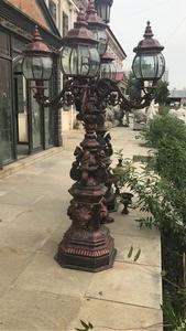 Moderne Victoriaanse Outdoor Tuin Gebruikt Street Light Pole Koper Kleur 5 <span class=keywords><strong>Lamp</strong></span> Antieke Gietijzeren Lantaarnpalen - Product Image 3