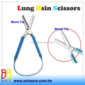 Tijeras de Acero Inoxidable con Agarre Fácil para Zurdos, Apertura Automática, para Cortar Manualmente - Product Image 3