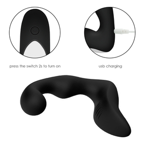 Mainan seks dewasa untuk pria Masturbator bokong silikon isi ulang <span class=keywords><strong>USB</strong></span> 10 kecepatan bisu Anal P spot <span class=keywords><strong>Vibrator</strong></span> - Product Image 4