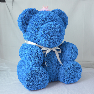 <span class=keywords><strong>Orsacchiotto</strong></span> di Fiori Natalizio Economico in Rose per Auguri e Regali, Vendita all'Ingrosso - Product Image 3