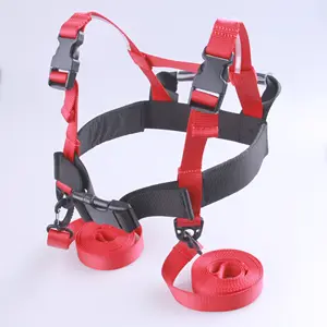 New design kids ski trainer harness with two long ski nylon extended leash