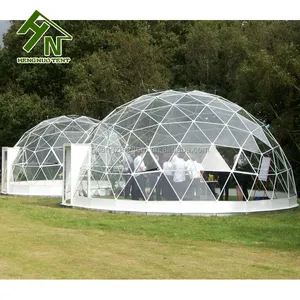 Igloo-Casa domo de cristal transparente para exteriores, carpa de techo transparente para jardín