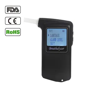 Professional Accurate LCD Display Fuel Cell Sensor Drive Safety Digital Personal Breathalyzers Alcohol Tester AT-868F