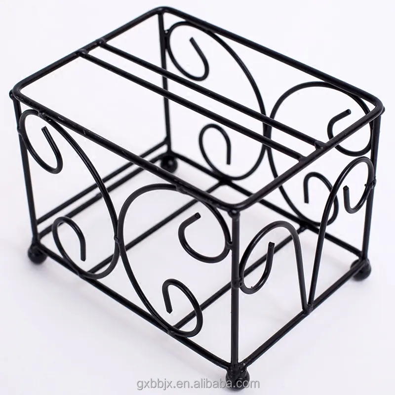 Factory production cheap price Metal wire tissue box table decoration&accessories
