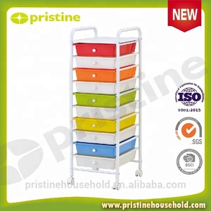 MIT Taiwan Modern Metal <b>Storage</b> <b>Trolley</b> Drawer Cabinet Household Furniture for Bedroom <b>Kitchen</b> Home Office & Hotel Use - Product Image 5