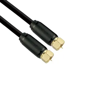 Coaxial Antenna Aerial Tv Cable RG59/3C-2V/RG6 OEM 24K gold plated Rg59 Tv Antenna Coaxial Cable Tv Antenna Aerial Coaxial Cable