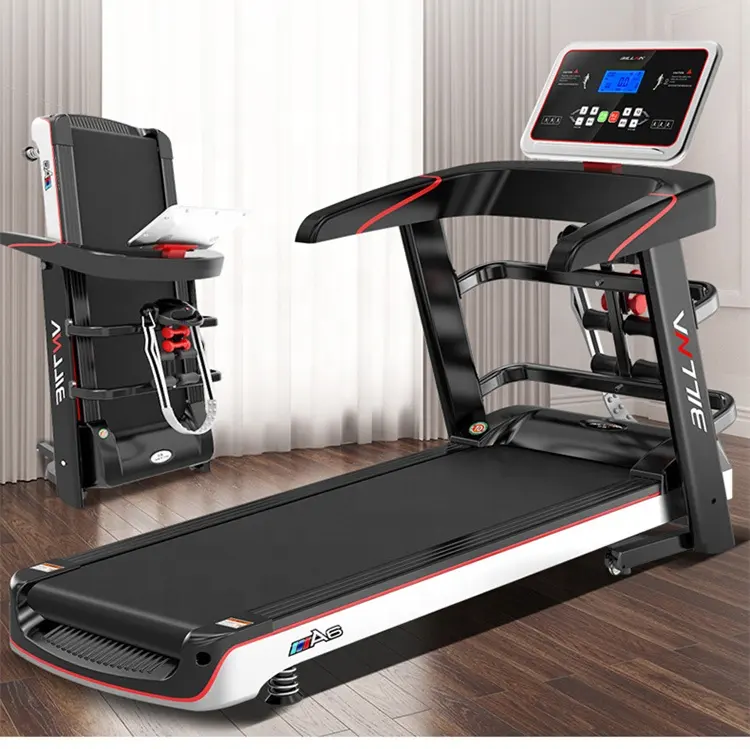 Treadmill peningkatan 2024 dengan mesin pijat, Dumbbell Treadmill kebugaran rumah