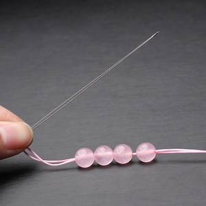 Aguja para abalorios de ojos grandes, herramientas de <span class=keywords><strong>enhebrado</strong></span> fácil, alfileres de aguja de cuentas de ojos grandes, adornos de joyería, herramienta de mano DIY - Product Image 6