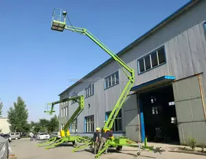 Artikulasi Towable Boom Lift Truck Mounted Hydraulic Cherry Picker