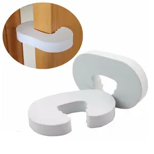 Protector de pellizco de dedo Eva blanco de 18mm Protector de puerta de seguridad y parachoques de bebé-Artículos diversos para el hogar - Product Image 1
