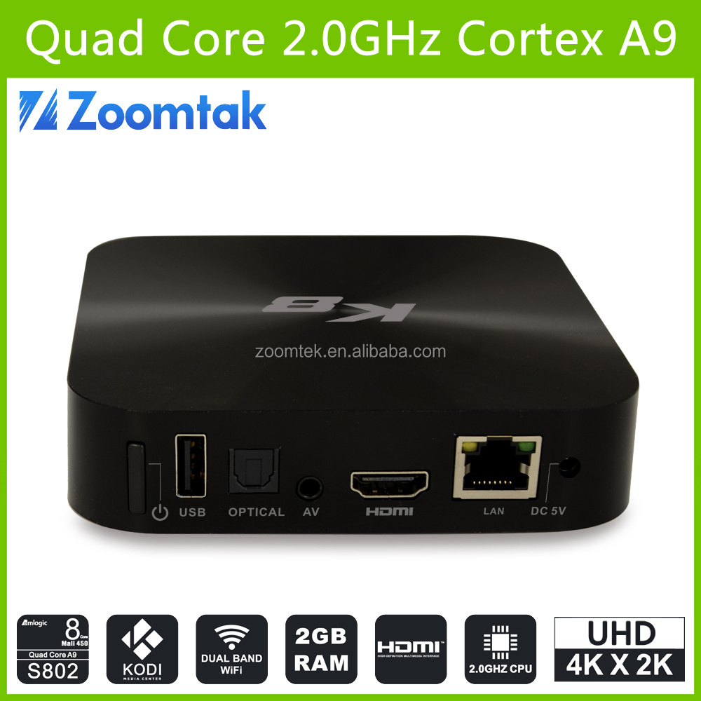 Amlogic S802 Quad Core 2 G / 8 G Android 4.4 tv box sex video google