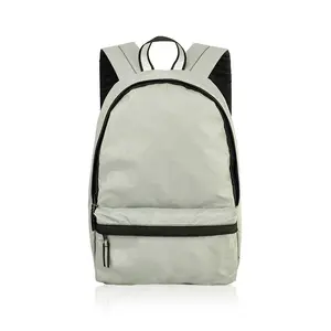 Allover reflective fabric cycling back pack classic leisure urban backpack for teenage boys