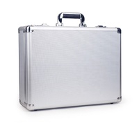 Caja de Herramientas de aluminio reforzado con Esquina de Metal con inserción de espuma recortada