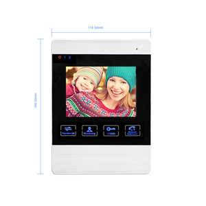 Intercomunicador de <span class=keywords><strong>videoportero</strong></span> con pantalla TFT de 7 "con cámara con orificio para alfiler para Villa Home - Product Image 4