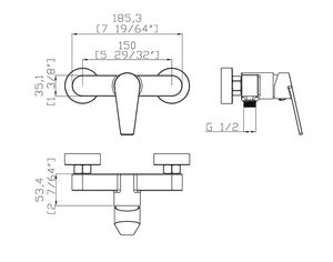 RV <strong>Surface</strong> <strong>Mounted</strong> Hot and Cold Bathroom Bath Chrome Brass Water <strong>Shower</strong> <strong>Mixer</strong> Tap Taps Ducha Valve Set De Griferia - Product Image 6
