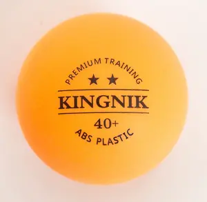 Bola de tênis de mesa kingnik 2 star premium, laranja 40 + plástico (oem, logotipo personalizado)