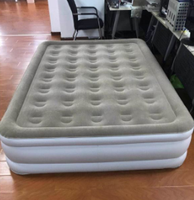 Matelas Gonflable en Chlorure de Polyvinyle, Lit d'Appoint Confortable et Floqué pour Grand Lit (Queen Size) - Style Tendance