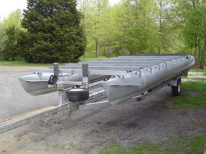 2025 Ecocampor Pontoonボートチューブログフロート | 25フィートx 25インチ直径、ストレーキ付き (ペア) - Product Image 3