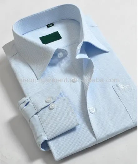 oem mens CVC 60/40 dobby kantor kemeja seragam shirt untuk pria 