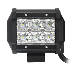 4 polegadas 18w 12V Super Brilhante linha dupla feixe de inundação carro levou trabalho barra clara para caminhões atv 4x4 offroad levou luz bar