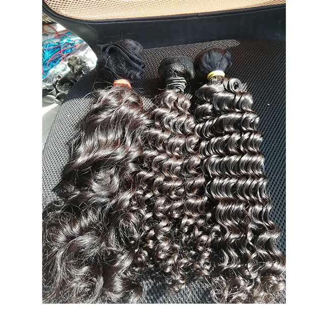 wholesale Full cuticle aligned cheap One Donor raw unprocessed pure natural Remy indian temple hair in india