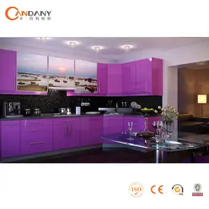 Purple armário de cozinha em estilo moderno made in china( cdy- s719)