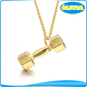 Collar con Colgante de Cruz Templaria de Acero Inoxidable Dorado para Hombre, Olivia - Product Image 5