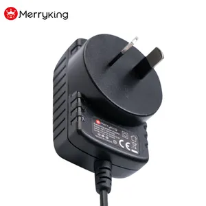 Austrália Plug Power Supply Adaptador 7V 7.5V 300mA 400mA 500mA Adaptador AC DC Com o RCM SAA