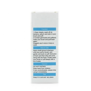 Brosse de maquillage et éponge alimentaire, liquide nettoyant, éponge - Product Image 4
