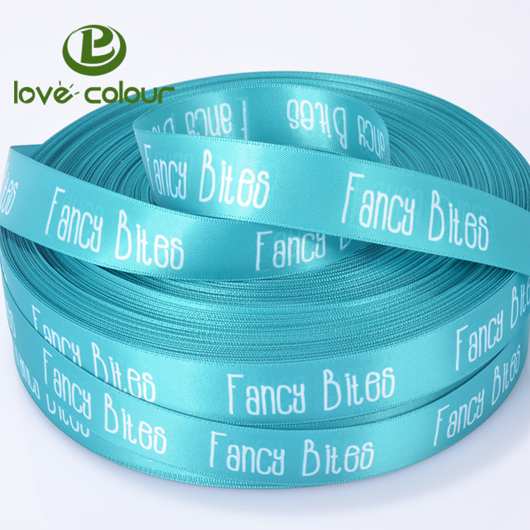 Custom logo Polyester Printed Satin Ribbon Image 3