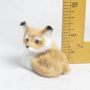 Figuras de animales de alta calidad hechas a mano, zorros peludos, bosque, recuerdos de China, accesorios de coche para bebé, zorro, decoración de interior - Product Image 6