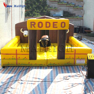 Parque de Atracciones inflable paseo toro mecánico inflable juego Toro de rodeo - Product Image 4