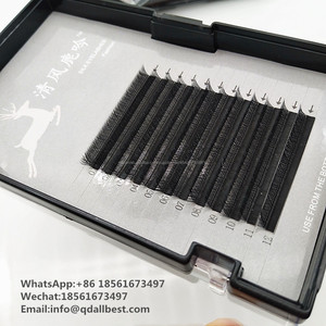 Venta al por mayor hecho a mano <span class=keywords><strong>grupo</strong></span> YY estilo pestañas Premade Fan de extensiones de pestañas Etiqueta Privada - Product Image 4