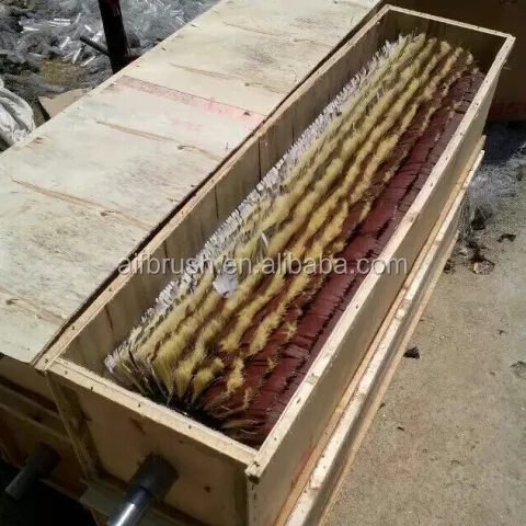 Tampico fiber sanding drums brush for polishing wood surface