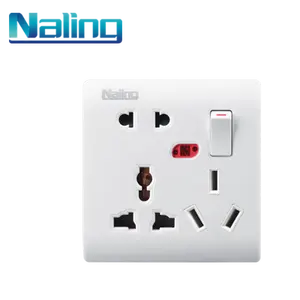 Naling new Model electric 6 pins switched socket